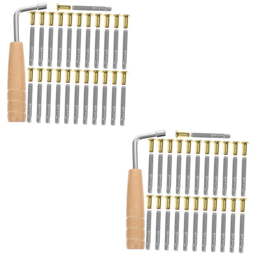 ERINGOGO 2 Sets Lyre Accessories Stringed Instrument Tuning Pin Lyre Tuning Wrench Lyre Harp Tuning Tool Zithers Tuning Pin Harp Tuning Hammer Harpsichord Tuning Pin Replace Thin Line Metal