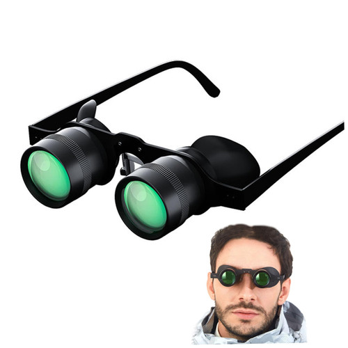 Hands-Free Binoculars Telescope, Portable Binoculars 10X Zoom Glasses for Fishing, Bird Watching, Sports Hands-Free Binoculars Telescope, Portable Binoculars 10X Zoom Glasses for Fishing, Bird Watching, Sports
