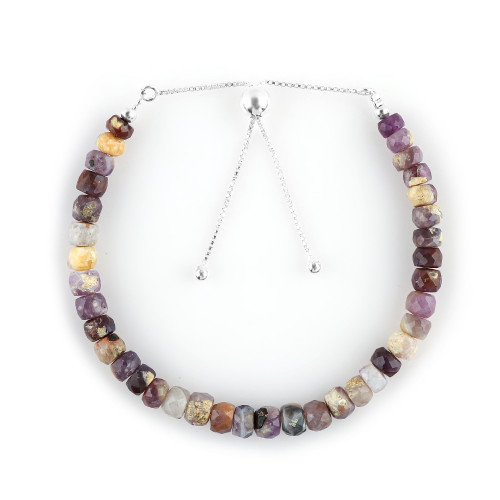 CRYSTALINES Natural Tiffany Opal Gemstones Beads Bolo Bracelet, Beaded Jewelry for Women, Healing Crystals & Stones, Adjustable Slider Chain, Christmas Gifts, Size 10" CRYSTALINES Natural Tiffany Opal Gemstones Beads Bolo Bracelet, Beaded Jewelry for Women, Healing Crystals & Stones, Adjustable Slider Chain, Christmas Gifts, Size 10"