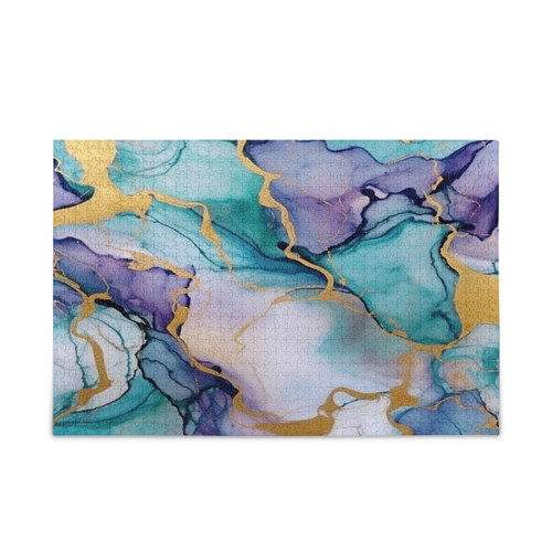 Blue Purple Marble Jigsaw Puzzles for Adults 1000 Piece, Puzzles 500 Pieces for Adults Challenging Kids Teens Family Puzzle Game Blue Purple Marble Jigsaw Puzzles for Adults 1000 Piece, Puzzles 500 Pieces for Adults Challenging Kids Teens Family Puzzle Game