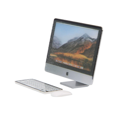 1:12 Miniature Computer Set Small Dollhouse Dollhouse Keyboard Dollhouse Computer Miniature Computer Set for 112 Miniature Dollhouses