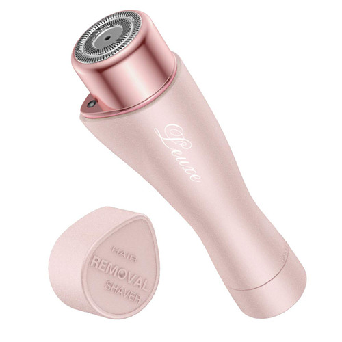 Facial Hair Remover for Women, Leuxe Painless Hair Removal Waterproof Shaver Razor with LED Light for Peach Fuzz Fine Hair Chin Cheek Upper Lip (Rose) Facial Hair Remover for Women, Leuxe Painless Hair Removal Waterproof Shaver Razor with LED Light for Peach Fuzz Fine Hair Chin Cheek Upper Lip (Rose)