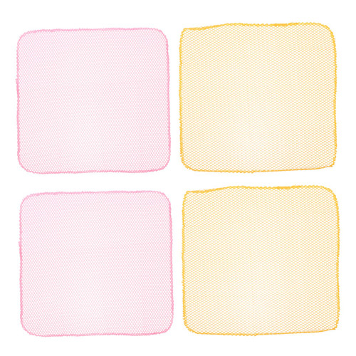 4PCS Bath Sponge Disposable Flatware Microfiber Cleaning Rags Dish Washing Net Cloths sponges for Dishes Microfiber Dish Sponge Kitchen Cloth Kitchen Towel Scouring pad Pot Brush