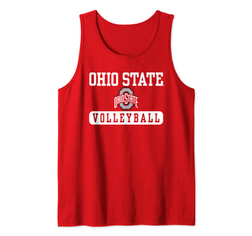 Ohio State Buckeyes Volleyball Red Tank Top