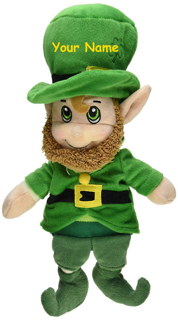 Fiesta Toys Personalized Lucky Leprechaun St. Patrick's Day Plush Stuffed Toy - 8 Inches