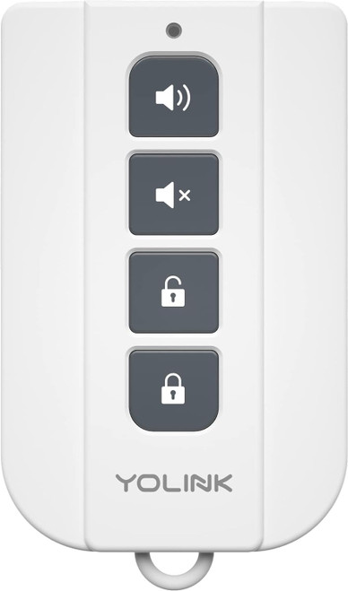 YoLink SirenFob 4-Button Smart Security Fob - Panic Button, Siren Control & More, LoRa Extreme Long (up to 1/4 Mile Open-air) Range (Hub Required for Full Functionality)