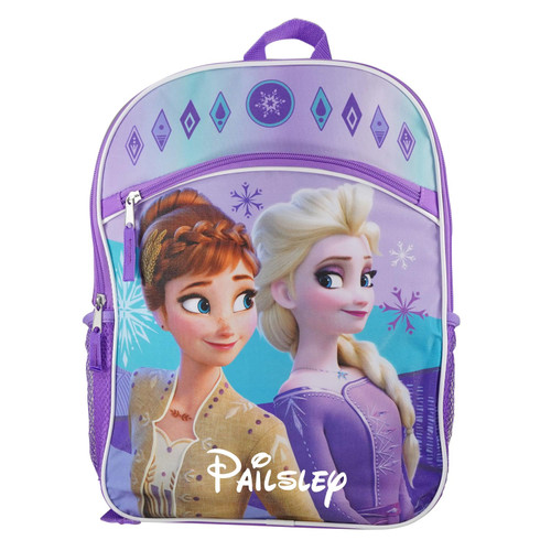 DISNEY Personalized Frozen Elsa and Anna Character Backpack