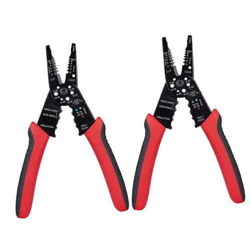 Housoutil 2pcs cutting pliers tool Stripping 50# steel wire stripper cutter pvc pliers tool Needle nose pliers pliers wire rope hand line wire stripping tool multitools major tool pliers