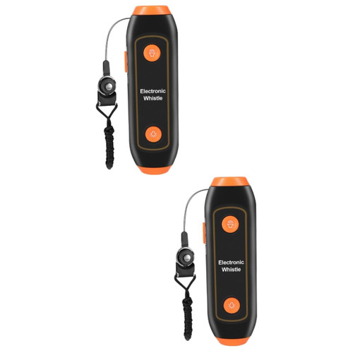 INOOMP 2pcs 3 Electronic Whistle Handheld Whistles 3 High Volume Whistle Pet Training Whistles for Adults with Lanyard Hand Emergency Whistle Hand Squeeze Whistle Abs Toy Basketball