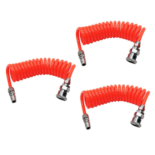 3pcs Hose Swivel Brass Fittings Kick Shuttlecock Spring Pipe Black Shower Curtain Hooks Connector Springpipe Air Compressor Air Duct