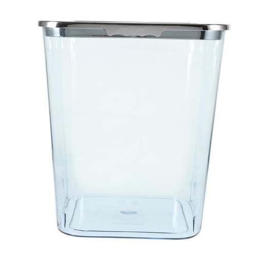 Parliky Transparent Trash Can Recycling Container Commercial Trash Cans Clear Square Trash Can Clear Wastebasket 3 Gallon Waste Basket Waste Paper Basket Bins Office Pp Laundry Basket Food
