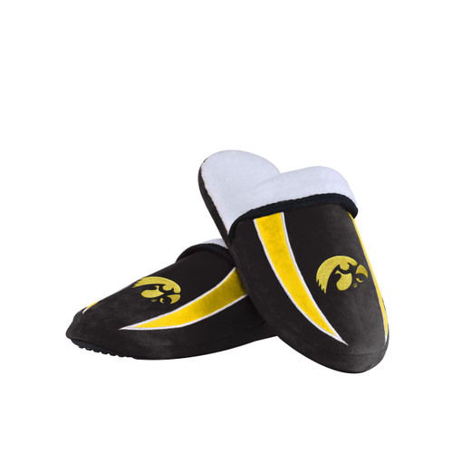 FOCO Iowa Hawkeyes NCAA Mens Sherpa Slide Slippers - M