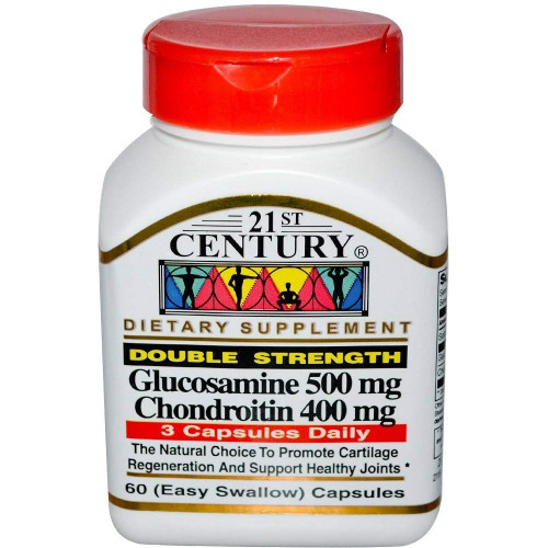 21st Century Glucosamine 500Mg & Chondroitin 400Mg Capsules 60 Ct (2 Pack) 21st Century Glucosamine 500Mg & Chondroitin 400Mg Capsules 60 Ct (2 Pack)