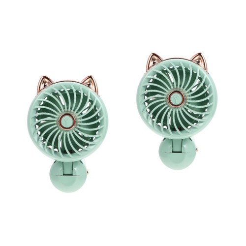 LIFKOME 2 Sets Mini Folding Fan Portable Hand Fan Rechargeable Fan Portable Cooling Fan Summer Mini Fan Pocket Hand Fan Handheld Fan Travel Fan Lightweight Fan Student Usb Electric Fan