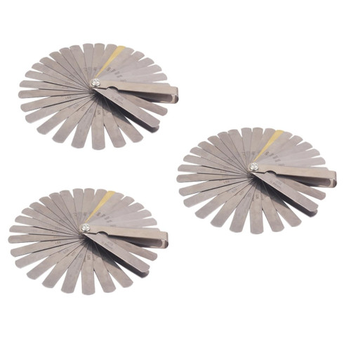 Mobestech 3pcs Feeler Gauge Measuring Gap Metric System Tool