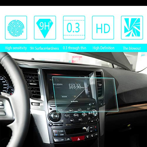 for 2009 2010 2011 2012 2013 2014 Subaru Outback 8-Inch 175x99mm Car Navigation Screen Protector HD Clarity 9H Tempered Glass Anti-Scratch, in-Dash Media Touch Screen GPS Display Protective Film