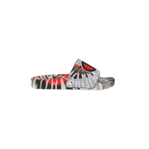 Champion Kids Ipo Tie Dye Slides CP101192Y-BLACK/SCARLET