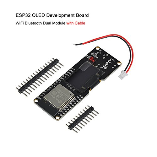 MakerFocus ESP32 OLED Development Board WiFi Bluetooth Dual Module with Cable ESP WROOM 32 Wemos Lolin for Arduino