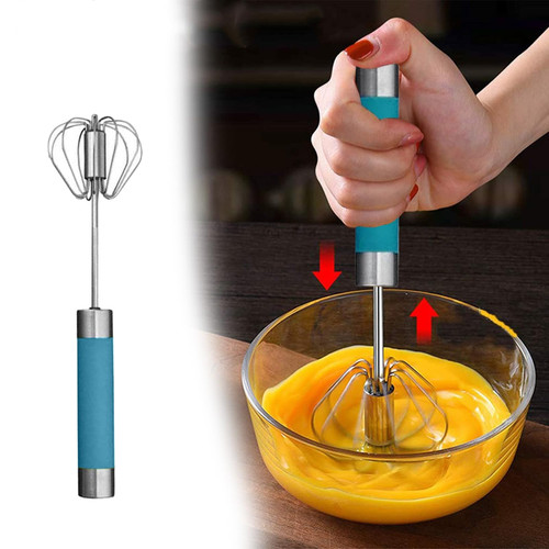 1PC Semi-automatic Whisk, 10in Stainless Steel Eggs Whisk Hand Push Rotary Whisk Blenders Semi Auto Eggs Stirrer Eggs Scrambler for Blending, Whisking, Frothing, Beating & Stirring #A 1PC Semi-automatic Whisk, 10in Stainless Steel Eggs Whisk Hand Push Rotary Whisk Blenders Semi Auto Eggs Stirrer Eggs Scrambler for Blending, Whisking, Frothing, Beating & Stirring #A