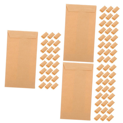 ULTECHNOVO 300 Pcs Envelope Budget Envelopes Paper Envelopes Coin Envelope Envelopes with Gummed Money Bag Blank Gift Cards Small Envelopes for Money Kraft Paper 10cm Note Card