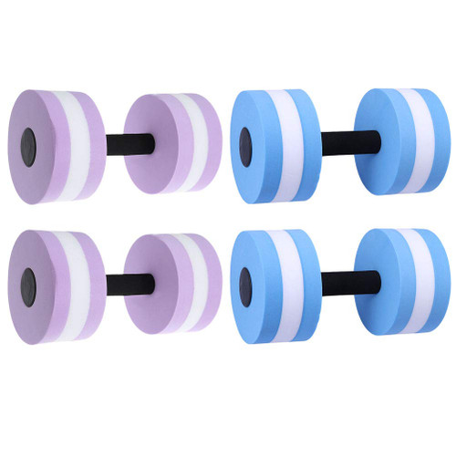 2pcs Dumbbell Aerobics Fitness Aerobic Dumbbells Fitness Barbells Foam Dumbbell Hand Weights Fitness Dumbbells Swimming Dumbbells Man Pool