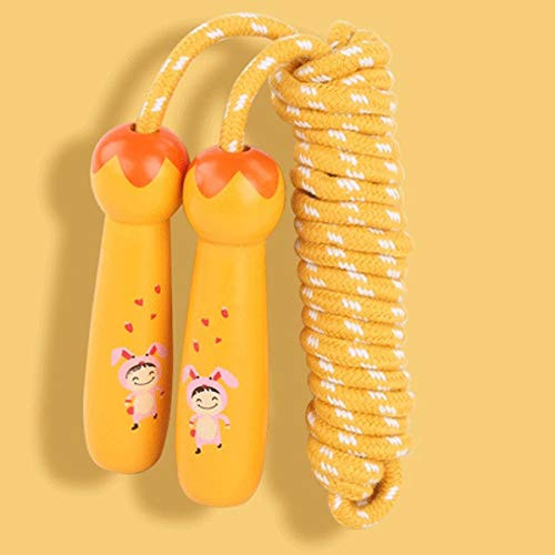 BeRbo Jump rope Kids Jump Rope for Girls Boys - Skipping Jumping Rope for Kids Youth Beginners, Durable Wood Handles-Great for Children, Adults,Outdoor Fun Activity,Party Favor, Recreation and Fitnes
