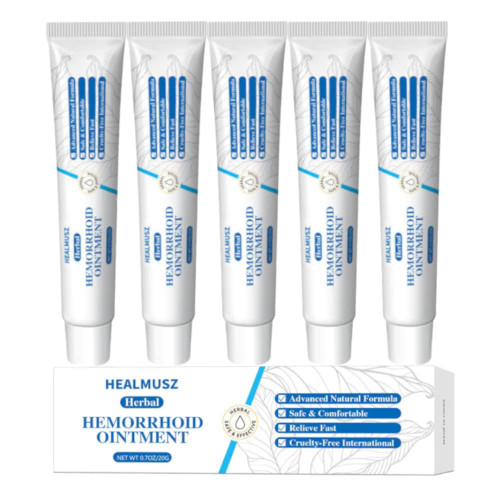 ANEFOSE Healmusz Natural Herbal Hemorrhoids Ointment, Healmusz Hemorrhoid Ointment, Herbal Hemorrhoid Ointment, Organic Herbal Hemorrhoid Cream, 0.7Oz/20g (5CPS) ANEFOSE Healmusz Natural Herbal Hemorrhoids Ointment, Healmusz Hemorrhoid Ointment, Herbal Hemorrhoid Ointment, Organic Herbal Hemorrhoid Cream, 0.7Oz/20g (5CPS)