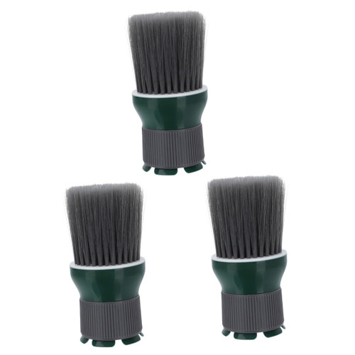 FRCOLOR 3 pcs hair brush neck duster brush haircut duster hair dryer brush stylist Broken barber neck duster bread brush for men broom handle Hair Dryer Accessory abs man clean beard