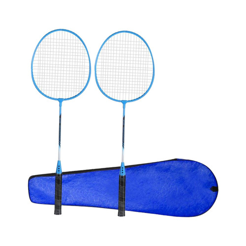 Colaxi 2X Badminton Rackets Set with Rackets Bag Tennis Racquet Badminton Racquets Badminton Shuttlecock for Backyard Women Men Lawn, Blue