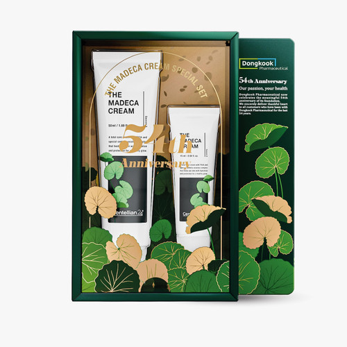 CENTELLIAN 24 Madeca Cream (Special Edition - Green, 1.7+0.5fl oz) - Centella Moisturizer for Face, Korean Skin Care. Dry, Sensitive Skin. TECA, Centella Asiatica, Madecassoside.