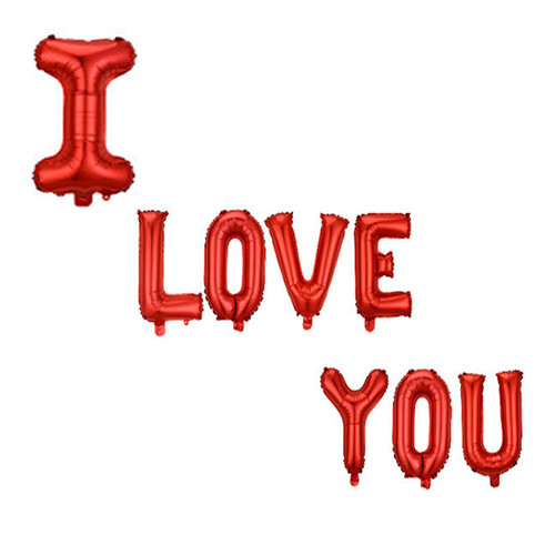 Mllxon I Love You Balloons I Love You Letter Balloons for Romantic Valentine's Day Special Night Engagement Wedding Anniversary Decorations Mllxon I Love You Balloons I Love You Letter Balloons for Romantic Valentine's Day Special Night Engagement Wedding Anniversary Decorations