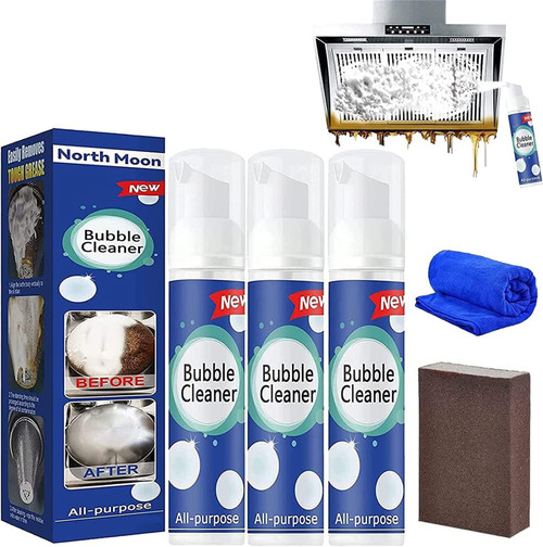 KCRPM Foam Heavy Oil Stain Cleaner, Grease and Dirt Remover Foam Spray, Bubble Cleaner Foam Spray, All Purpose Rinse Cleaning Spray (3pcs-100ml) KCRPM Foam Heavy Oil Stain Cleaner, Grease and Dirt Remover Foam Spray, Bubble Cleaner Foam Spray, All Purpose Rinse Cleaning Spray (3pcs-100ml)