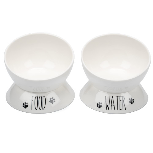 Prefurred Pet Elevated Cat Food Bowl Set (Food & Water Cat Dish) Two Elevated Cat Bowls, Cat Dishes for Food and Water. Porcelain Raised Cat Bowl, Small Pet Dog Bowl. Wide Tilted Cat Food Bowls. Prefurred Pet Elevated Cat Food Bowl Set (Food & Water Cat Dish) Two Elevated Cat Bowls, Cat Dishes for Food and Water. Porcelain Raised Cat Bowl, Small Pet Dog Bowl. Wide Tilted Cat Food Bowls.
