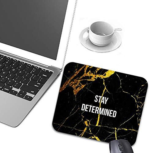 Mouse Pads Gold Black Marble Fitness Motivation Classical Non-Slip Rubber Gaming Mouse Mat Desk Accessories & Workspace Organizers