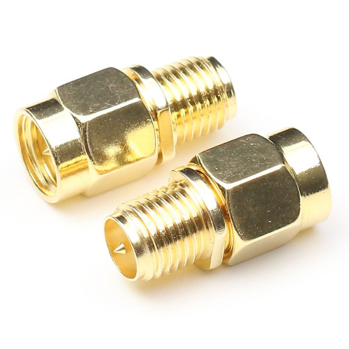 ANHAN SMA Male Plug to RP-SMA Female connector rf coax coaxial straight adapter Sma in Series adapter cable connector 2Packs