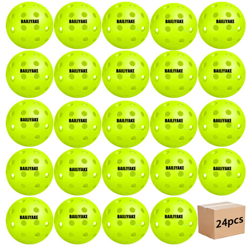 24 Pcs Outdoor Pickleball Balls,Pickle Balls,USAPA Approved 40 Holes Pickle Balls Balls,Pickle Balls Outside or Indoor of Official Size and Weight, Pickleball Accessories Set(Bright Green) 24 Pcs Outdoor Pickleball Balls,Pickle Balls,USAPA Approved 40 Holes Pickle Balls Balls,Pickle Balls Outside or Indoor of Official Size and Weight, Pickleball Accessories Set(Bright Green)