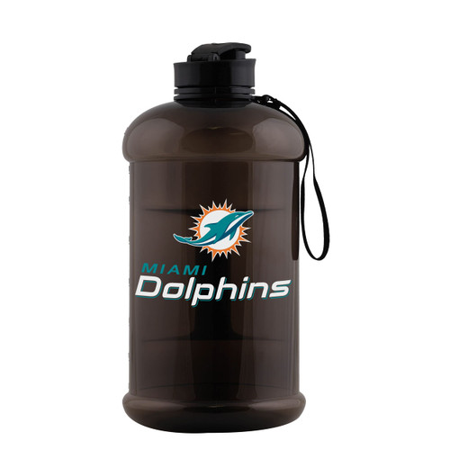 FOCO Miami Dolphins NFL Large Team Color Clear Sports Bottle