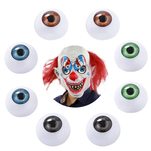 FOMIYES Halloween Scary Eyes Eyeballs 8Pcs Plastic Hollow Eyeball Props for Halloween Party Art Dolls Sculptures Props Costume Supplies