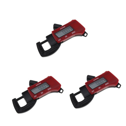 3pcs Thickness Professional Micrometer Multilateral Measuring Tool Tester Calipers Milimeter Measuring Tool Plastigauge Measurement Tool Digital Caliper Digital Micrometer Number