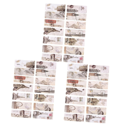 TEHAUX 270 Pcs Paper Bookmark Paris Eiffel Towers Bookmarks Book Page Marker Bookmarks for Women Multifunctional Tower Bookmarks Vintage Bookmarks Book Marks Commemorate Travel Small Gift