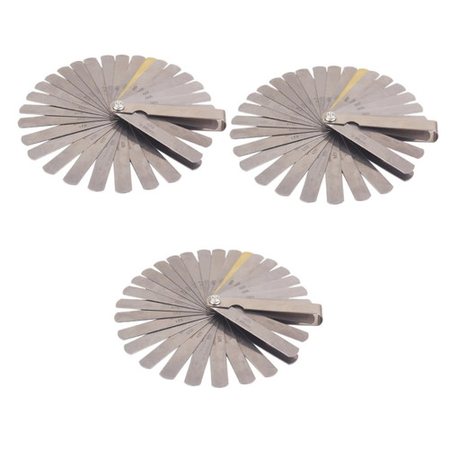GLEAVI 3pcs Measuring Gap Feeler Gauge Tool Metric System
