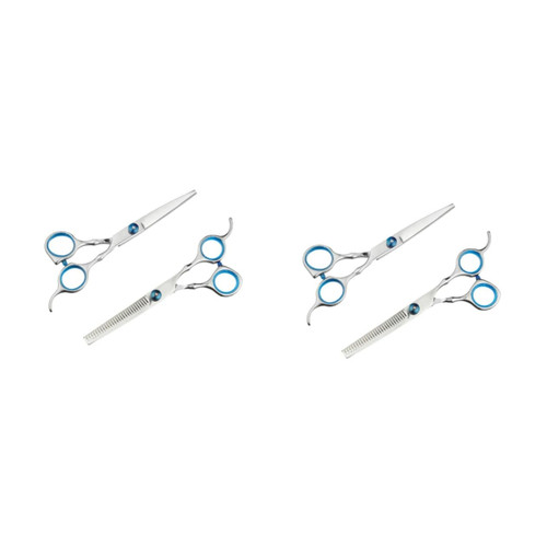 4 Pcs Barber Salon Scissors Barber Shears Barber Hair Shears Barber Clippers Hairdressers Scissors Cutting Teeth Shears Professional Clippers for Barbers Scisors Suit Bangs Tool