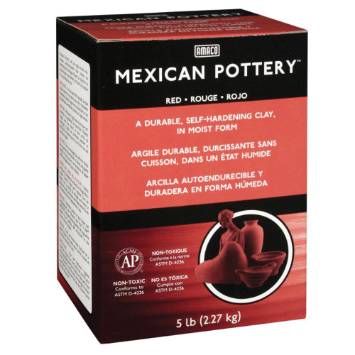 Amaco American Art AMA48652C Mexican Pottery Clay 5 Lb.