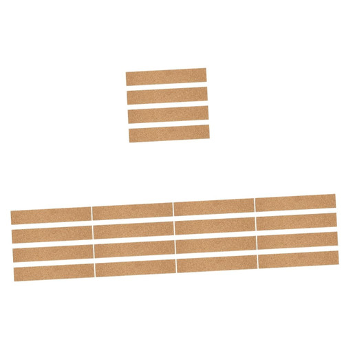 MAGICLULU 20 Pcs Adhesive Cork Strips Pin Board Cork Boards Cork Board Strips for Walls Memo Board Strips Bulletin Bar Strip Office Bulletin Board Cork Strips for Office Paper Display Board