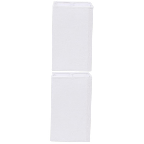 DOITOOL 2pcs E27 Lampshade Replacement Lampshade Desk Lamp Shade Rectangular Lamp Shade Lamp Shade Replacement Lamps Shades Square Glass Shade Cloth Lamp Small Floor Lamp White Iron Clip
