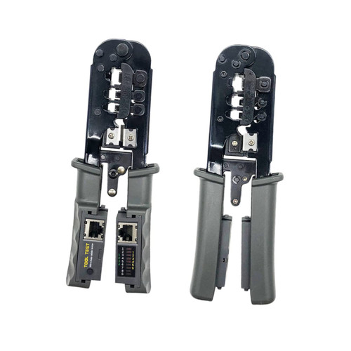 DOITOOL Wire Cutter Pliers Multipurpose Tool Connector Crimper Pliers Telephone Cables Crimper Ethernet Tester Multitools Ethernet Cable Tester Network Plier Wire Pliers Stripping