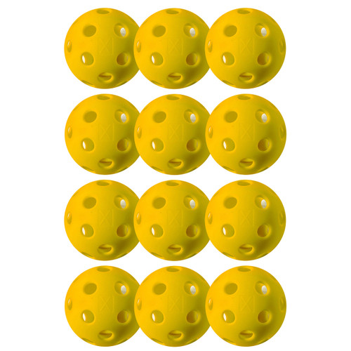 Franklin Sports X-26 Indoor Pickleballs - Indoor Court Pickleball Balls - USA Pickleball (USAPA) Approved Tournament Pickleballs - 12 Pack Inside Pickleballs - Yellow Franklin Sports X-26 Indoor Pickleballs - Indoor Court Pickleball Balls - USA Pickleball (USAPA) Approved Tournament Pickleballs - 12 Pack Inside Pickleballs - Yellow