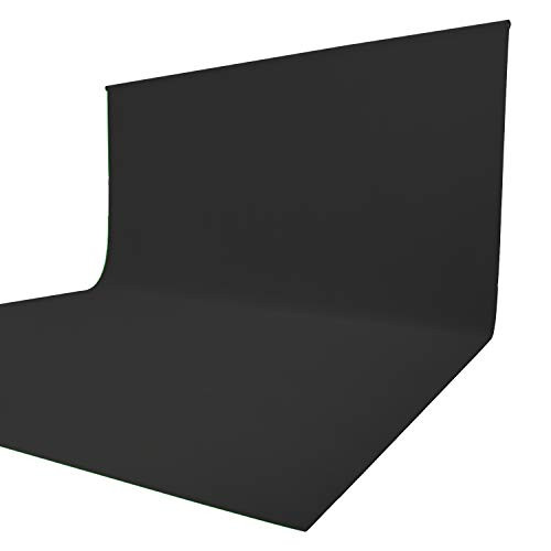 Issuntex 6X9 ft Black Background Muslin Backdrop,Photo Studio,Collapsible High Density Screen for Video Photography and Television Issuntex 6X9 ft Black Background Muslin Backdrop,Photo Studio,Collapsible High Density Screen for Video Photography and Television