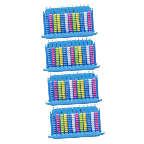 ifundom 4pcs 12 Abacus Plastic Playes Puzzle Toys Educational Toys Brain Toy Toys for Kids Tools for Kids Educational Counting Tool Kids Calculate Tools China Child