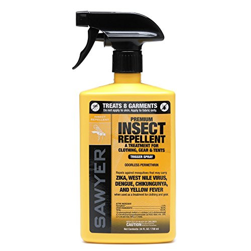 Sawyer Products SP657 Premium Permethrin Clothing Insect Repellent Trigger Spray, 24-Ounce